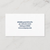 クリーニングサービスロゴ | 住宅用 名刺 (裏面)