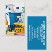 クリーニングサービス供給のクリーニング 名刺 (正面/裏面)