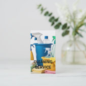 クリーニングサービス供給のクリーニング 名刺 (スタンド正面)