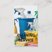 クリーニングサービス供給のクリーニング 名刺 (正面)