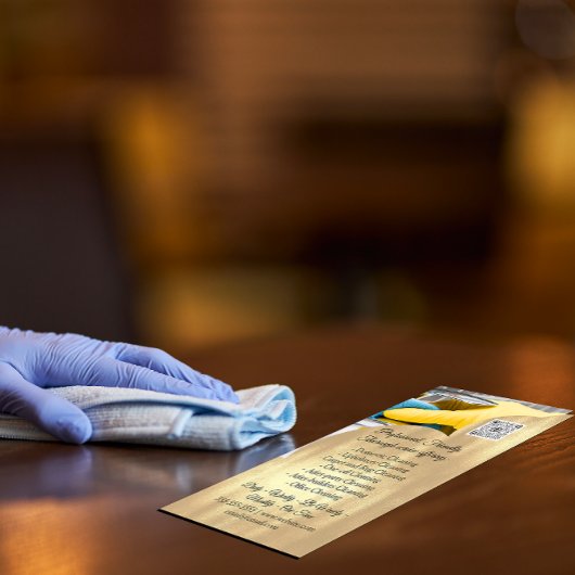 クリーニングサービス保ハウスのQRCodeフォト金ゴールド 名刺