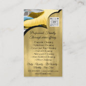 クリーニングサービス保ハウスのQRCodeフォト金ゴールド 名刺 (正面)