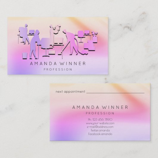 クリーニングサービス削除ストレージのハウスキーピング 予約カード (正面/裏面)