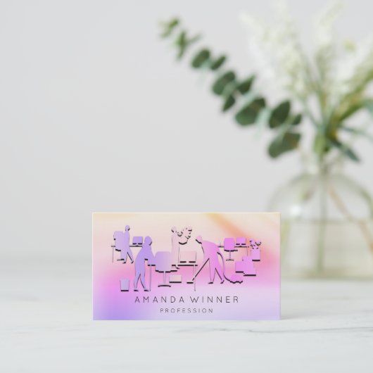 クリーニングサービス削除ストレージのハウスキーピング 予約カード (スタンド正面)