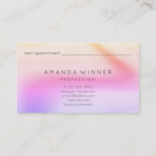 クリーニングサービス削除ストレージのハウスキーピング 予約カード (裏面)