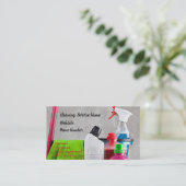 クリーニングサービス名刺 名刺 (スタンド正面)