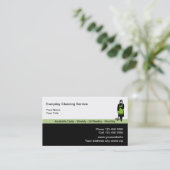 クリーニングサービス名刺 名刺 (スタンド正面)