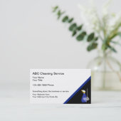 クリーニングサービス名刺 名刺 (スタンド正面)