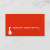 クリーニングサービス名刺 名刺 (裏面)