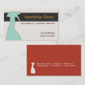 クリーニングサービス名刺 名刺 (正面/裏面)