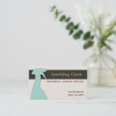 クリーニングサービス名刺 名刺 (スタンド正面)