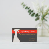 クリーニングサービス名刺 名刺 (スタンド正面)