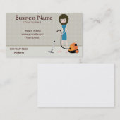 クリーニングサービス名刺 名刺 (正面/裏面)