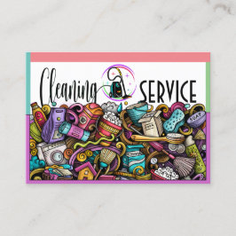 クリーニングサービス名刺 名刺