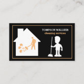 クリーニングサービス名刺 名刺 (正面)