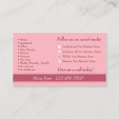 クリーニングサービス名刺 名刺 (裏面)