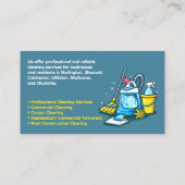 クリーニングサービス名刺 名刺 (裏面)