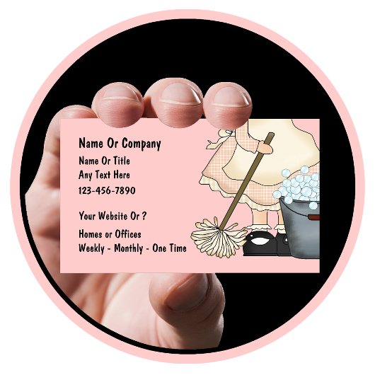 クリーニングサービス名刺 名刺