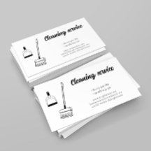 クリーニングサービス名刺