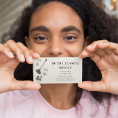 クリーニングサービス名刺 名刺