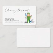 クリーニングサービス名刺 名刺 (正面/裏面)