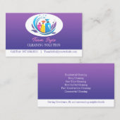 クリーニングサービス名刺 名刺 (正面/裏面)