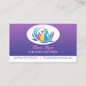 クリーニングサービス名刺 名刺 (正面)