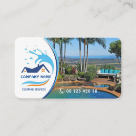 クリーニングサービス名刺 名刺