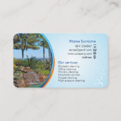 クリーニングサービス名刺 名刺 (裏面)