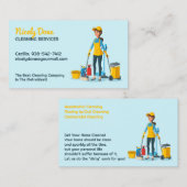 クリーニングサービス名刺 名刺 (正面/裏面)