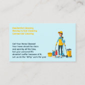 クリーニングサービス名刺 名刺 (裏面)