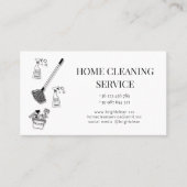 クリーニングサービス名刺 名刺 (正面)