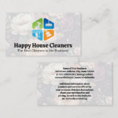 クリーニングサービス機器のアイコン 名刺 (正面/裏面)