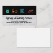 クリーニングサービス機器のアイコン 名刺 (正面/裏面)