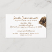 クリーニングサービス清掃マーケティングアポイントメント 名刺 (裏面)