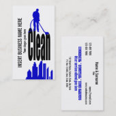 クリーニングサービス産業コマーシャルは個人化なります 名刺 (正面/裏面)