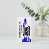 クリーニングサービス産業コマーシャルは個人化なります 名刺 (スタンド正面)