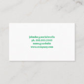 クリーニングサービス装置 | ホーム背景 名刺 (裏面)