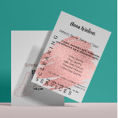 クリーニングサービス赤面バラ金ゴールドの接続スキャン チラシ