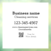 クリーニングサービス追加の番号のWebサイトの電子メールアドレス ウィンドウサイン (シート3)