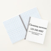 クリーニングサービス追加の番号のWebサイトの電子メールアドレス ノートブック (内部)