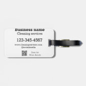 クリーニングサービス追加の番号のWebサイトの電子メールアドレス ラゲッジタグ (裏面横)