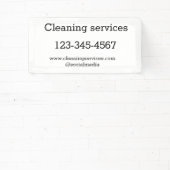 クリーニングサービス追加の番号のWebサイトの電子メールアドレス 横断幕 (インサイチュ)