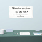 クリーニングサービス追加の番号のWebサイトの電子メールアドレス 横断幕 (トレードショー)