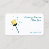 クリーニングサービス24/7 名刺 (正面)