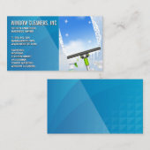 クリーニングサービス |ウィンドウのクリーニング |スキージ 名刺 (正面/裏面)