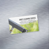 クリーニングサービス |ウィンドウのクリーニング マグネット名刺 (インサイチュ)