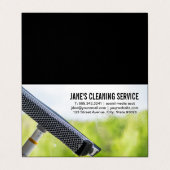 クリーニングサービス |ウィンドウのクリーニング 名刺 (外部フラット)