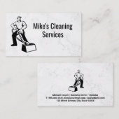 クリーニングサービス | カーペット清掃機 | スチームクリーナー 名刺 (正面/裏面)