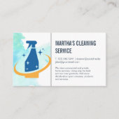 クリーニングサービス | クリーナースプレー 名刺 (正面)